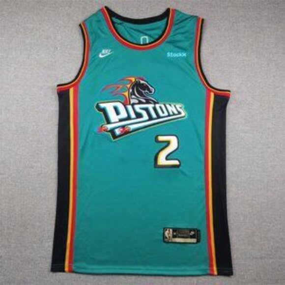 Mens Cade Cunningham Teal Green Jersey